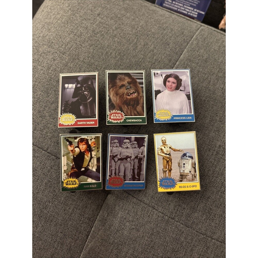 LR Disney Star Wars Pin Topps Card Style Blind Box Set Of 6 Limited Release